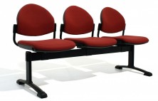 Appin Round Back Beam Seating. 2, 3, 4 Seats. Any Fabric Colour. Base Options